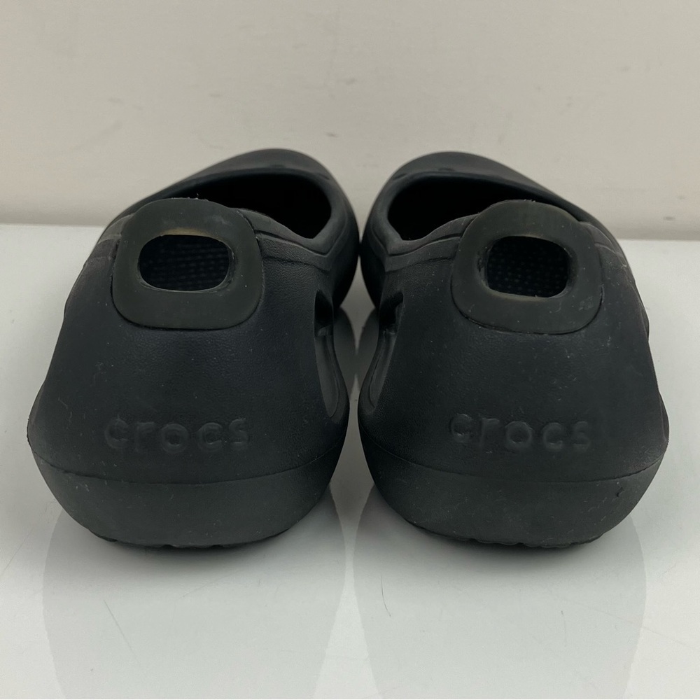 Crocs Women’s Size 8.0 Kadee Triple Black Slip On Ballet Flats - Picture 8 of 10